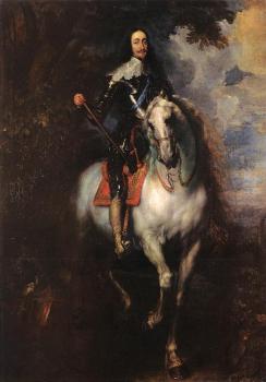 安東尼 凡 戴尅 Equestrian Portrait of Charles I, King of England